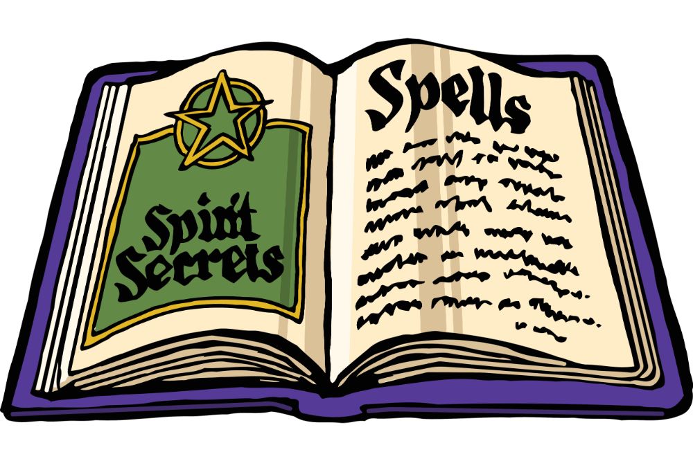 Halloween witches spell book