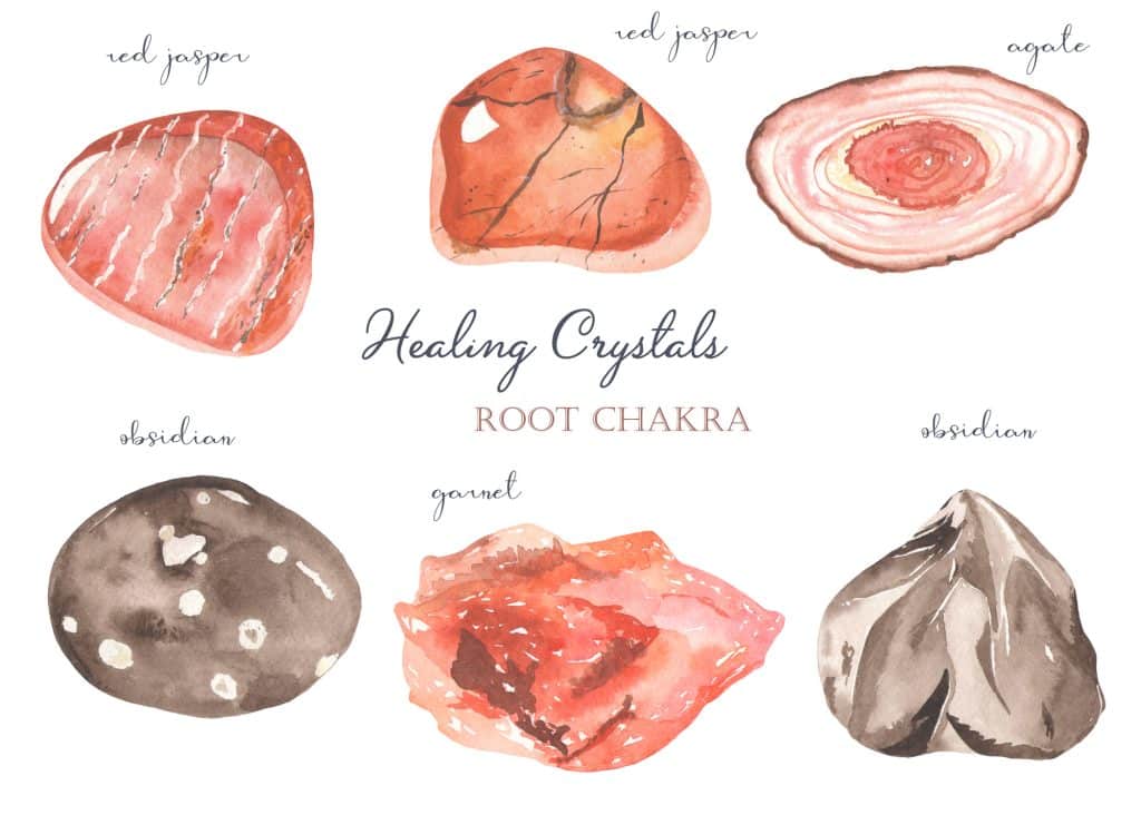 Healing Crystals For Your Root Chakra 1024x732, Witchy Spiritual Stuff