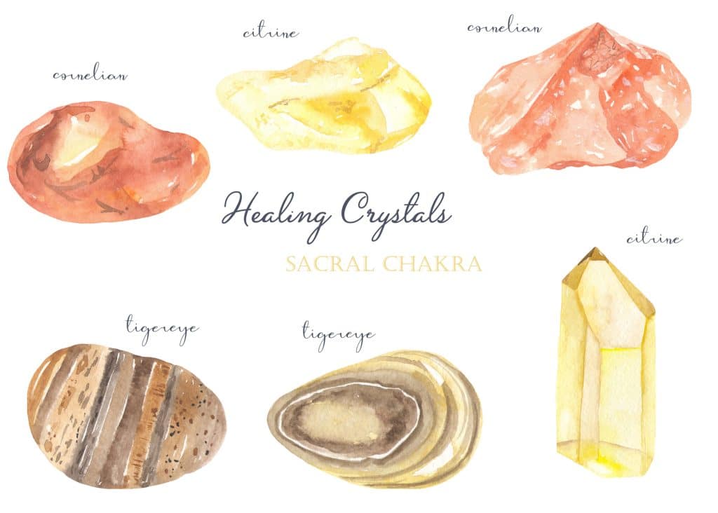 Healing Crystals For Your Sacral Chakra 1024x732, Witchy Spiritual Stuff