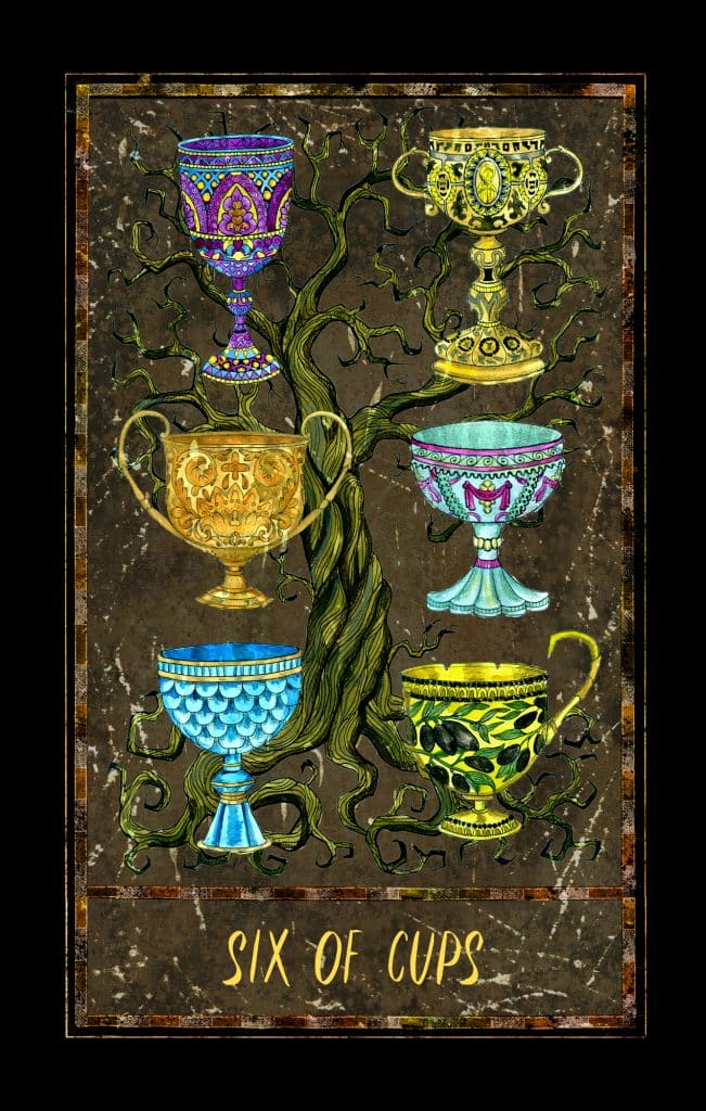 Six Of Cups Tarot 651x1024, Witchy Spiritual Stuff