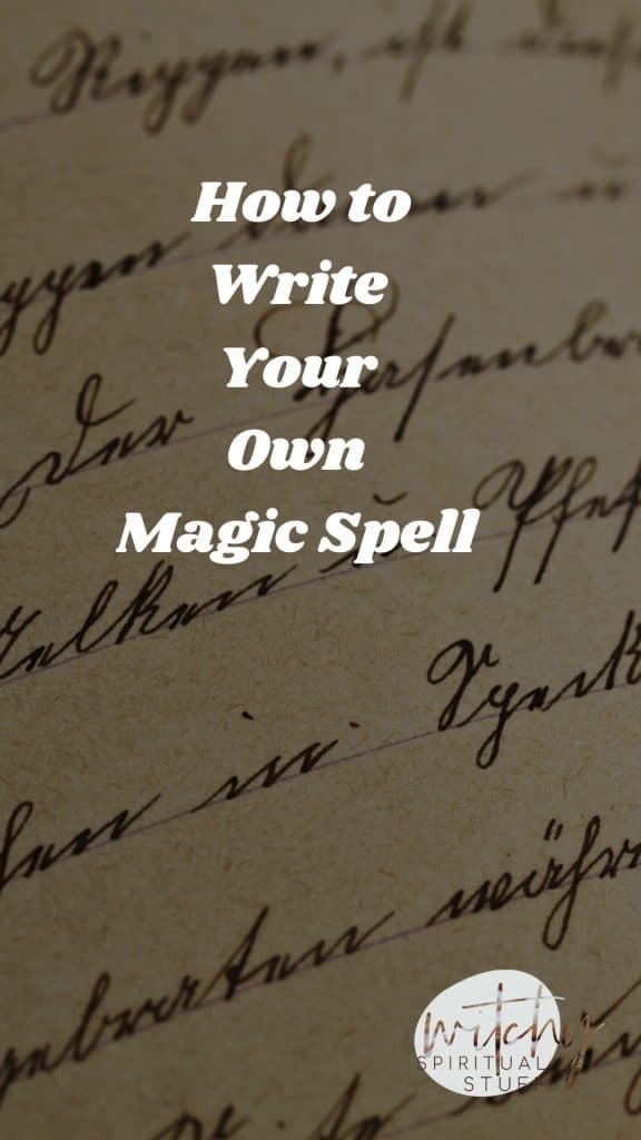 how to write a magic spell