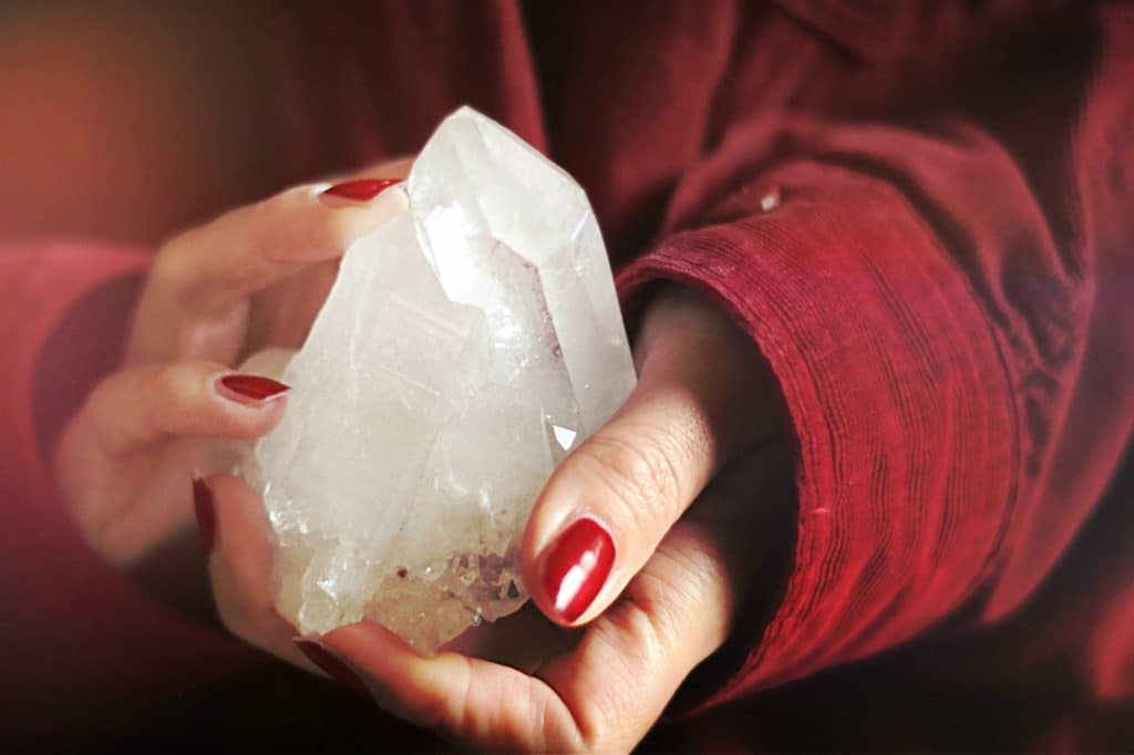 Clear quartz affirmations