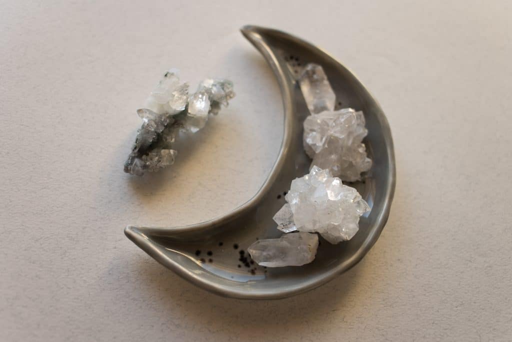 crystals in bowl