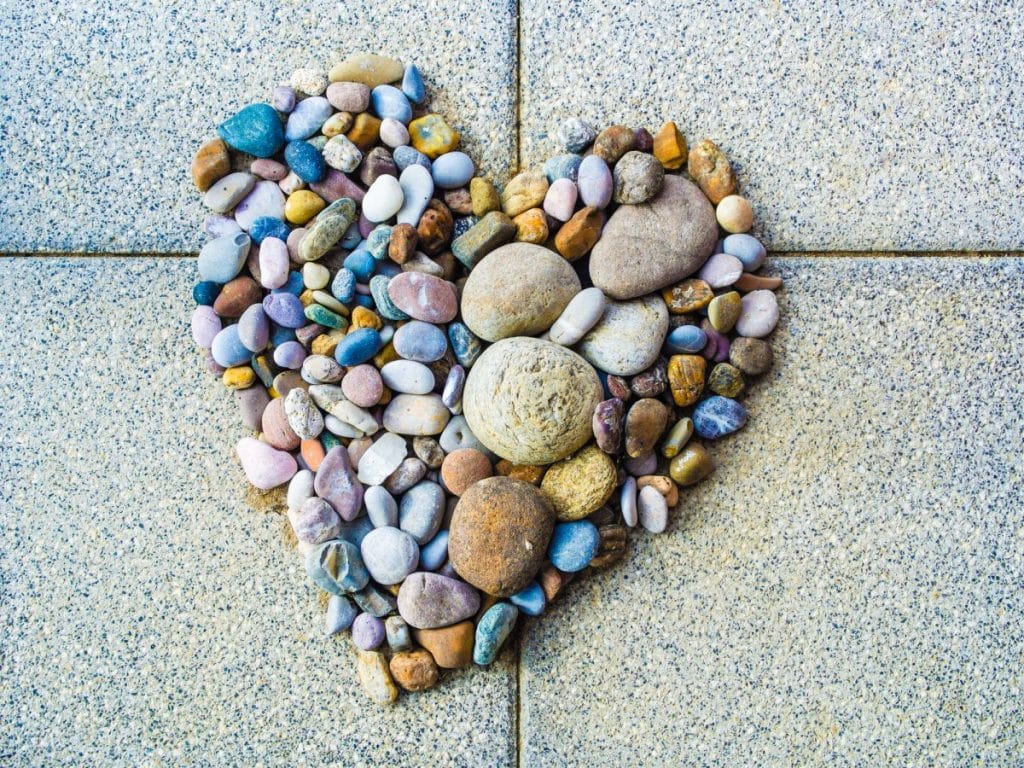 love energy in a pebble