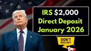 IRS $2,000 Direct Deposit January 2026